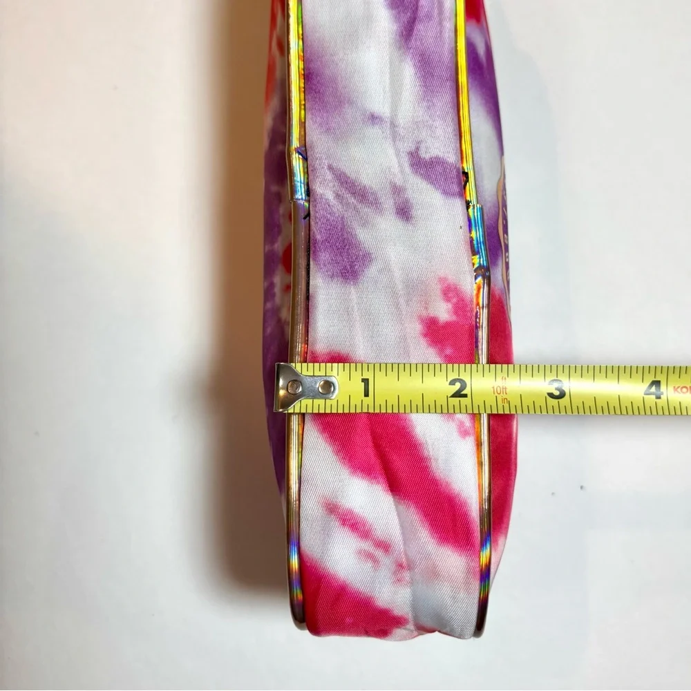Justice tie dye pencil case pink and purple